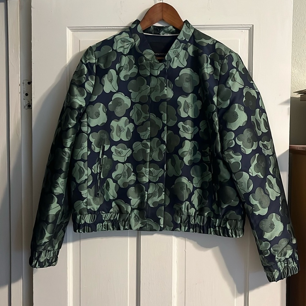 Banana Republic Silk Bomber Jacket Women’s Size Large